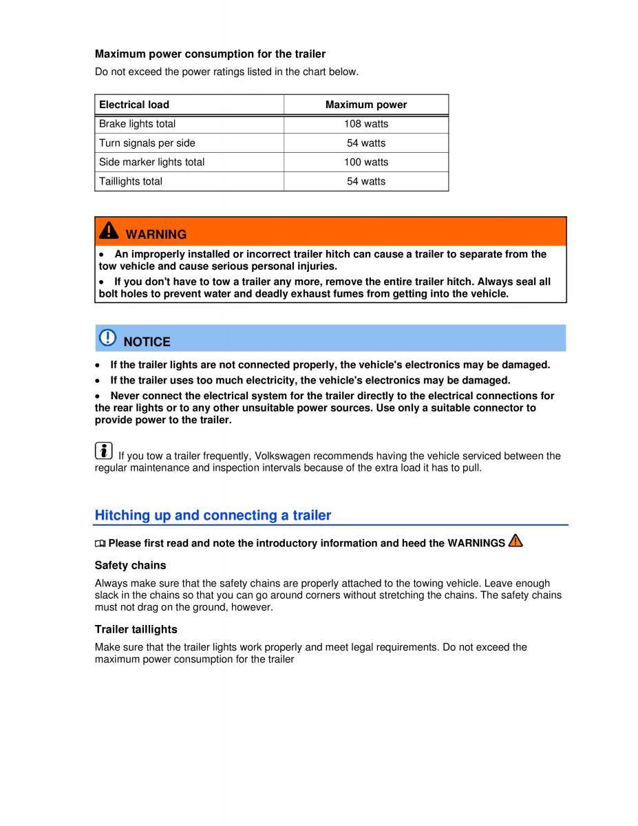 VW Golf VI 6 owners manual / page 129