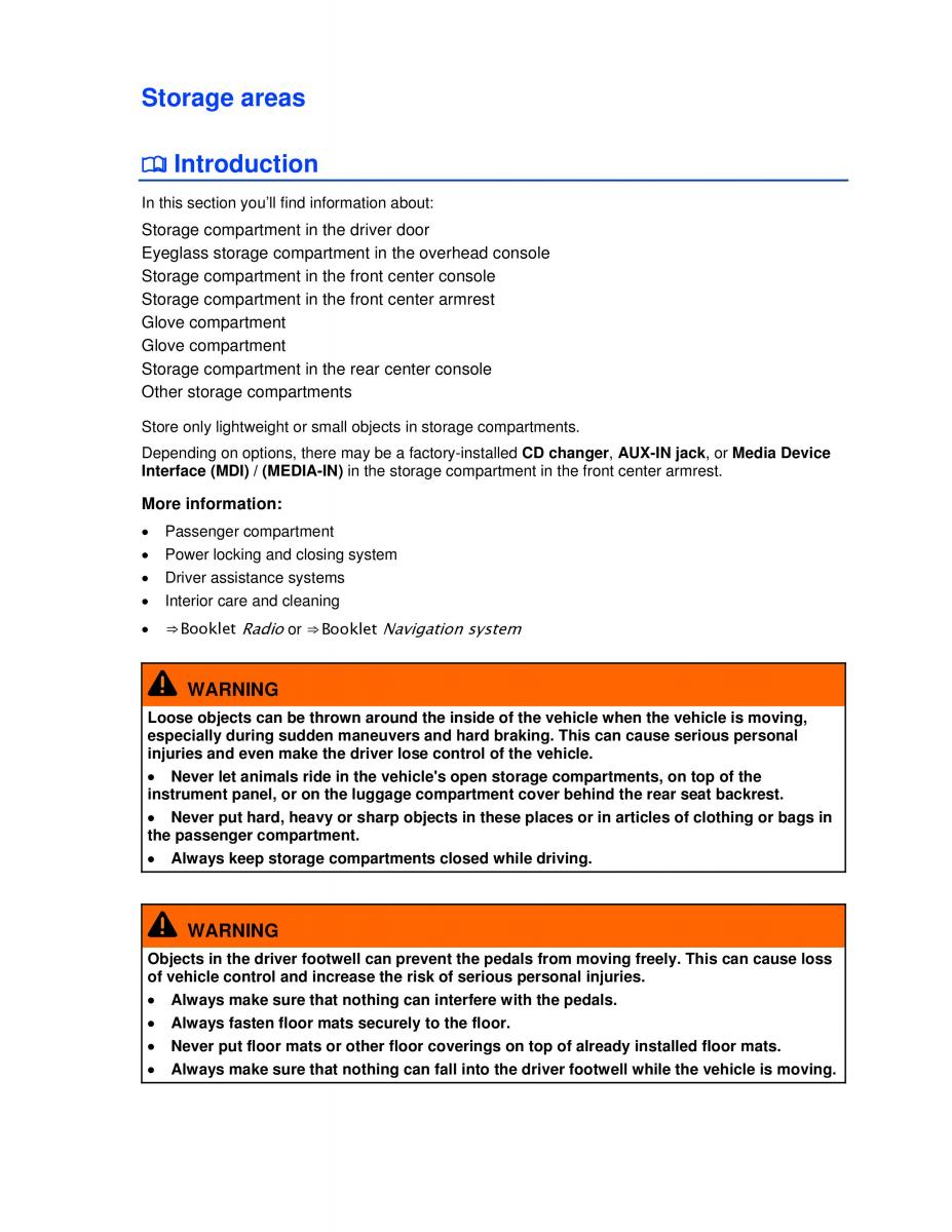 VW Golf VI 6 owners manual / page 138