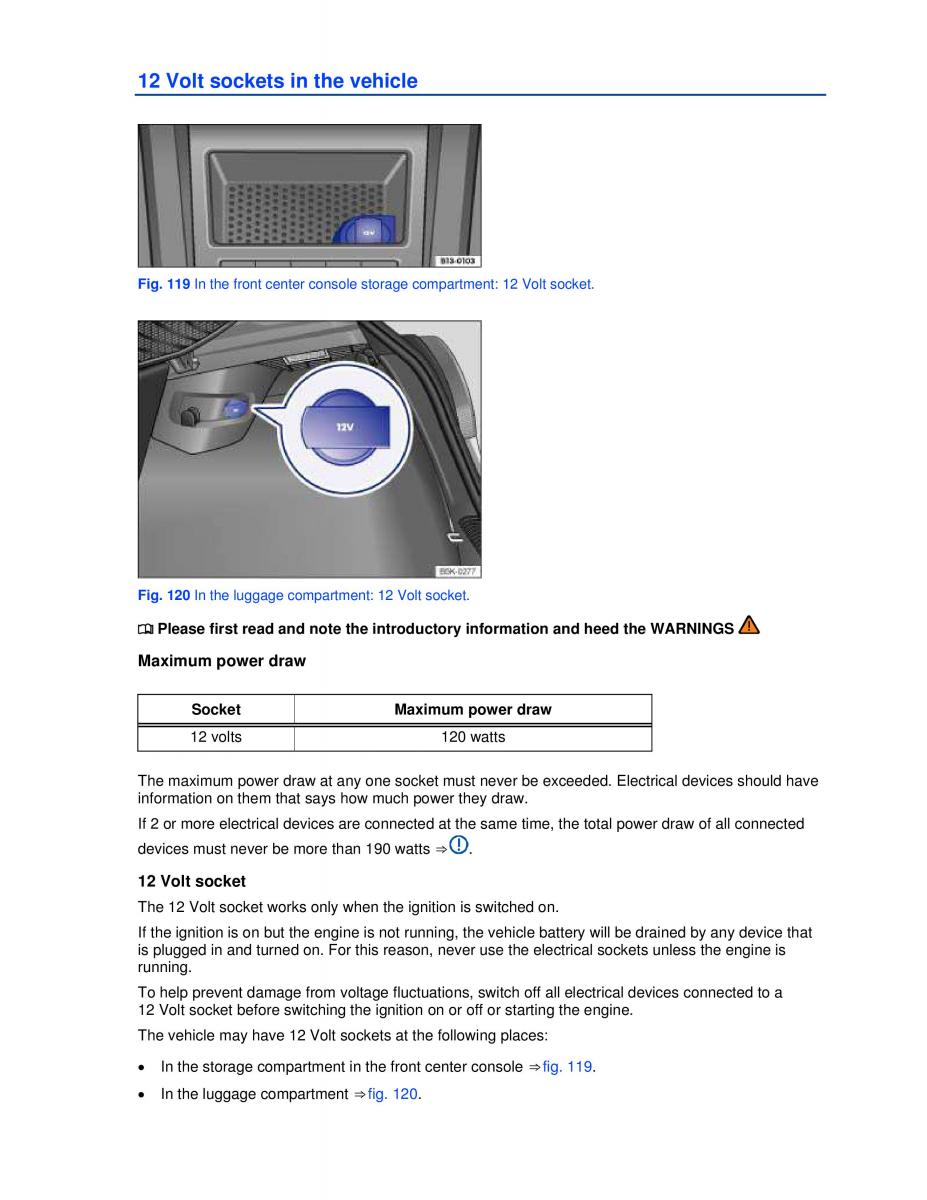 VW Golf VI 6 owners manual / page 149