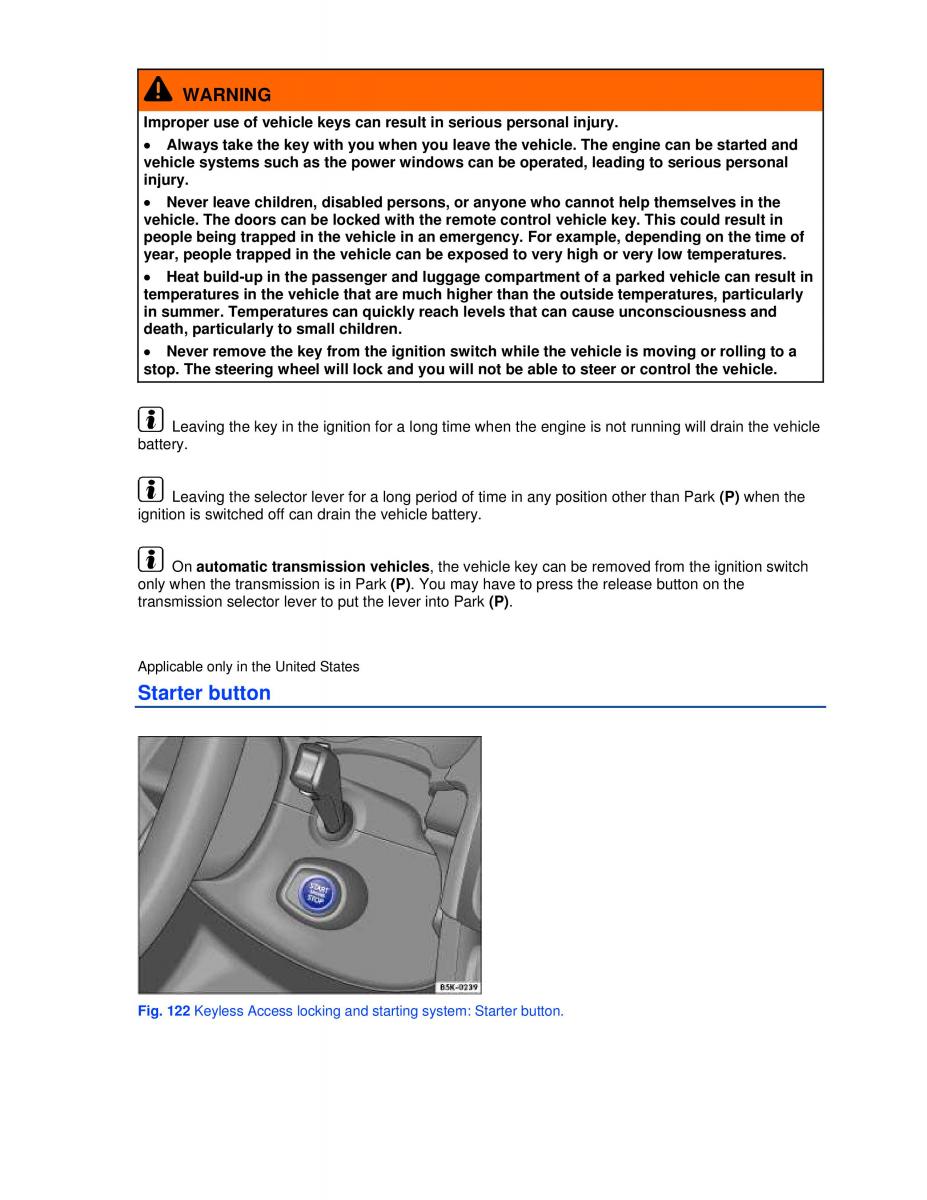 VW Golf VI 6 owners manual / page 154