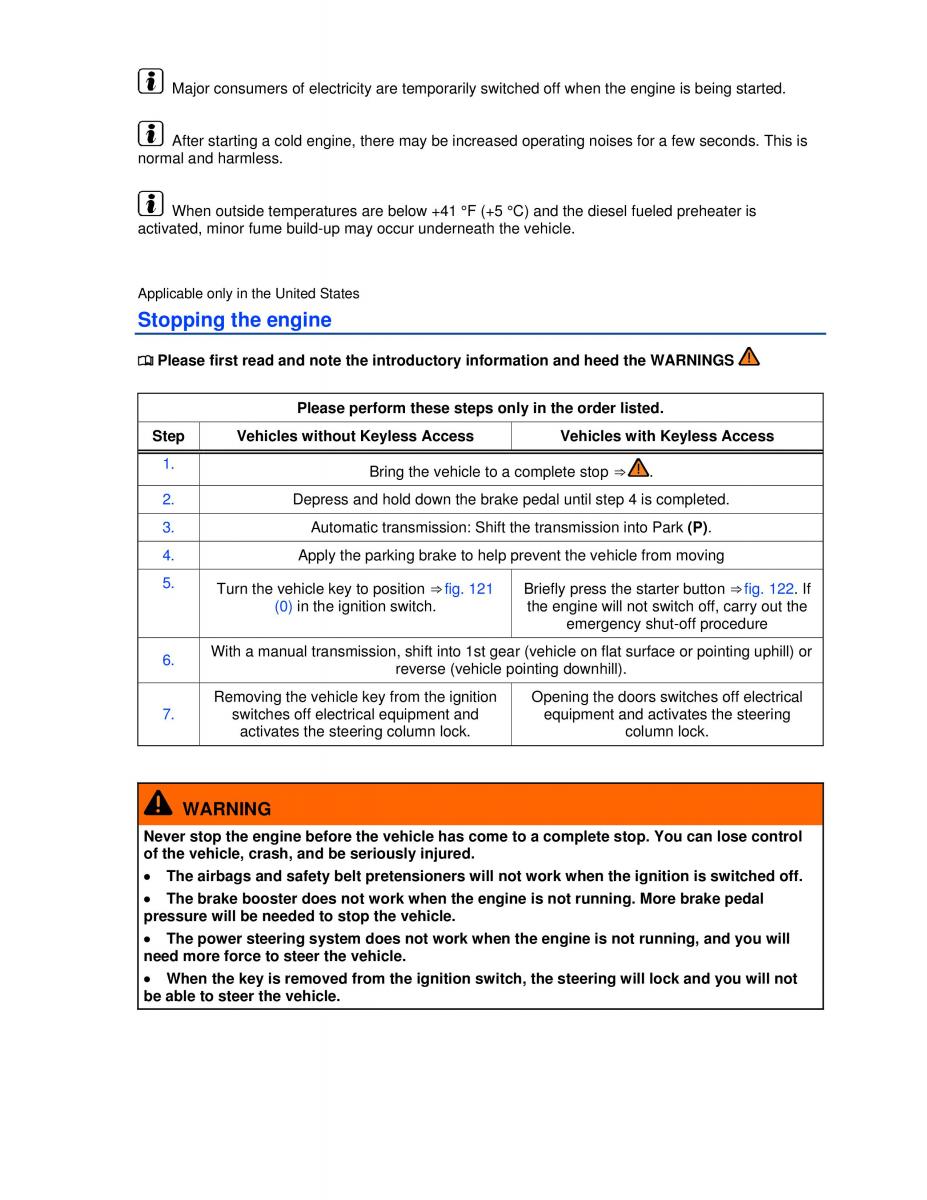 VW Golf VI 6 owners manual / page 159