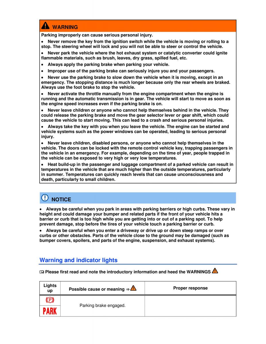 VW Golf VI 6 owners manual / page 176