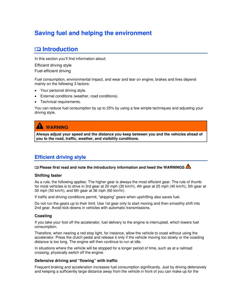 VW Golf VI 6 owners manual / page 188