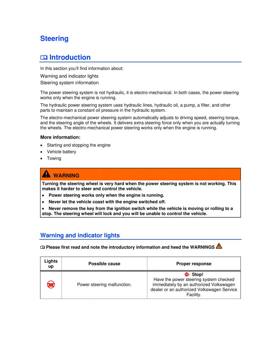 VW Golf VI 6 owners manual / page 192