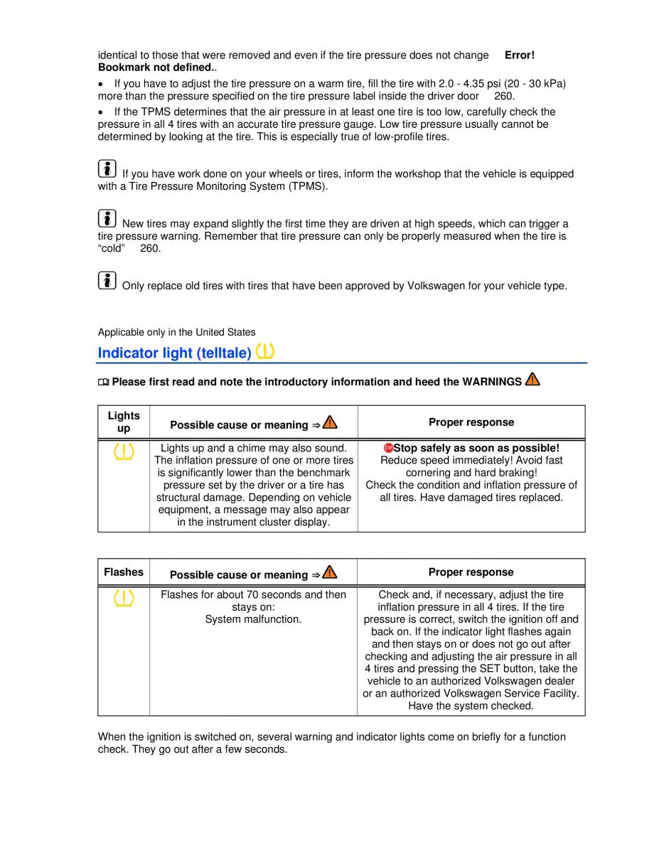 VW Golf VI 6 owners manual / page 203