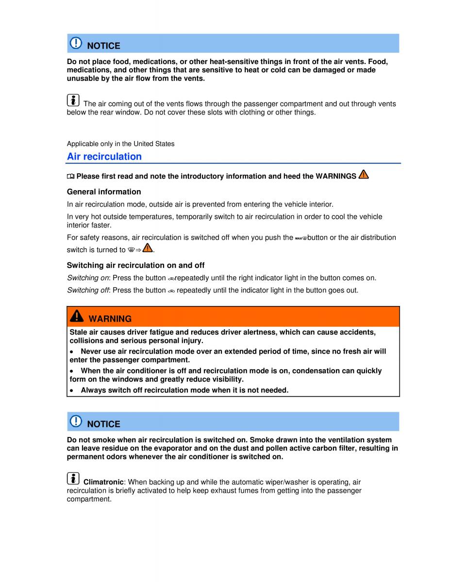 VW Golf VI 6 owners manual / page 214