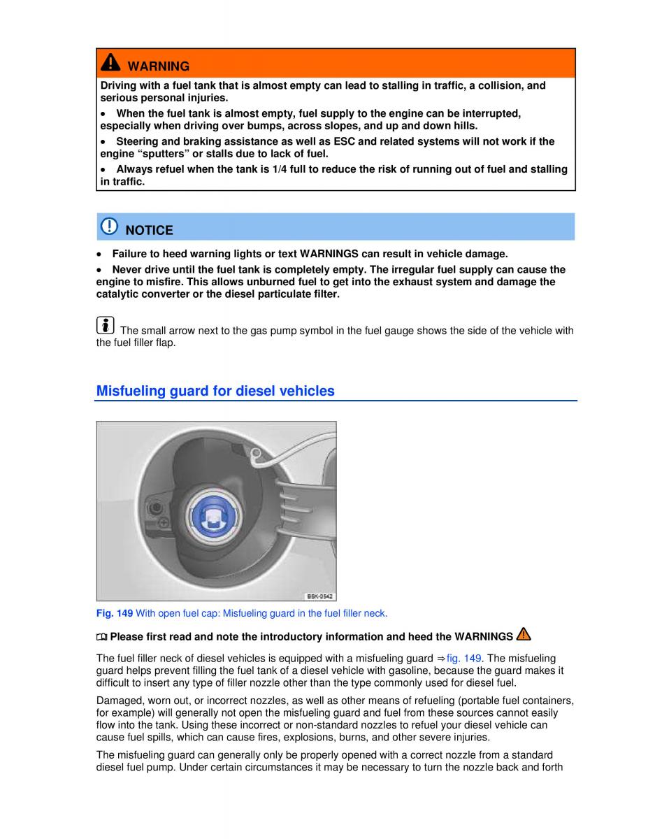 VW Golf VI 6 owners manual / page 220