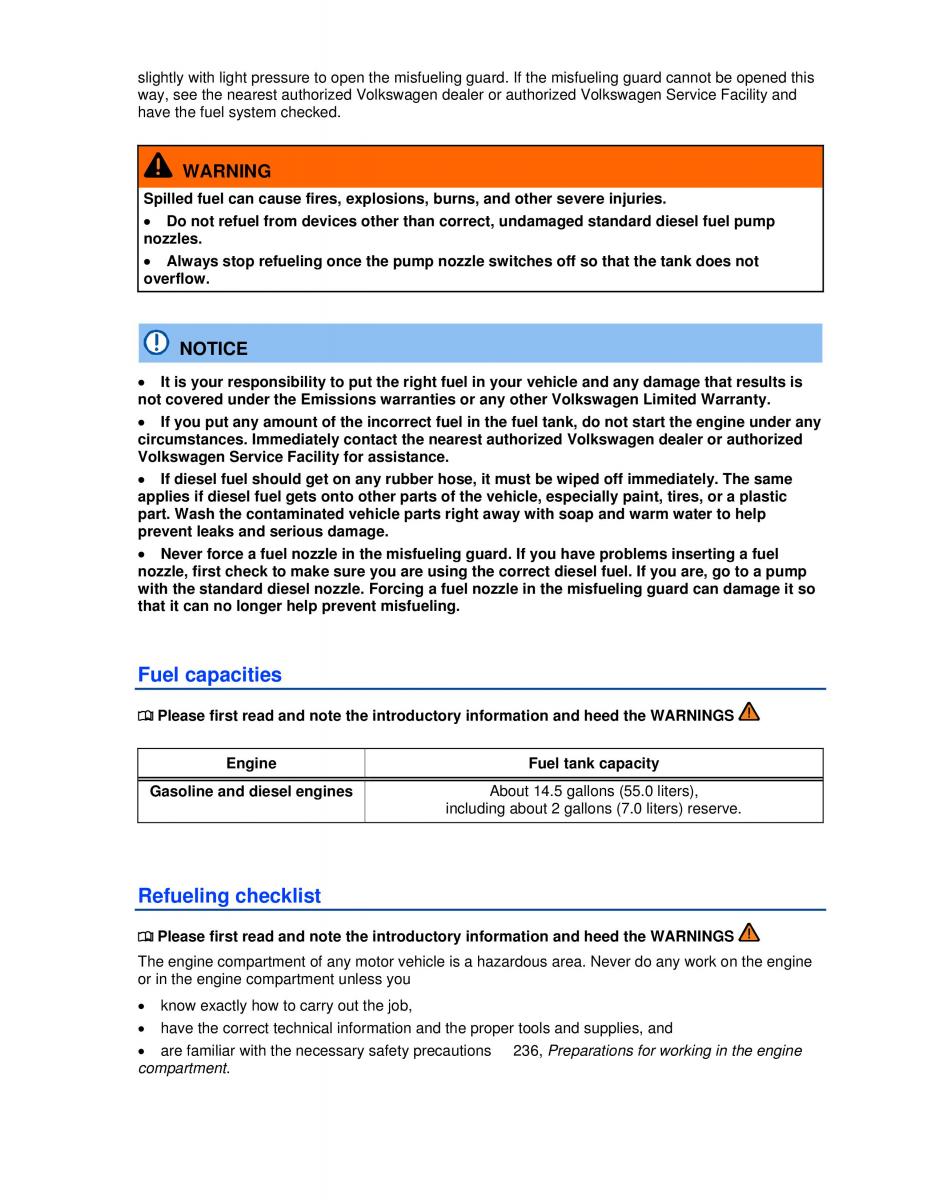 VW Golf VI 6 owners manual / page 221