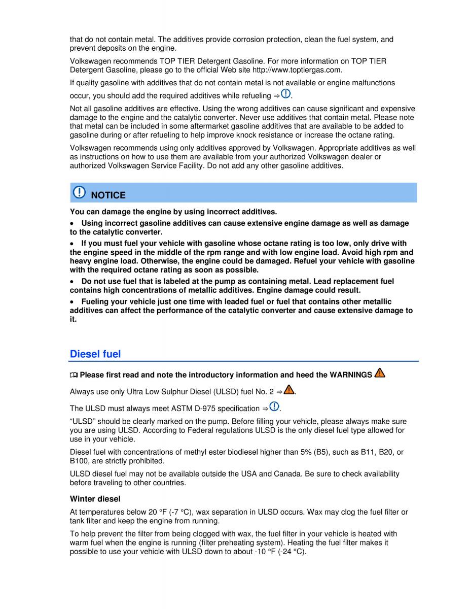 VW Golf VI 6 owners manual / page 224