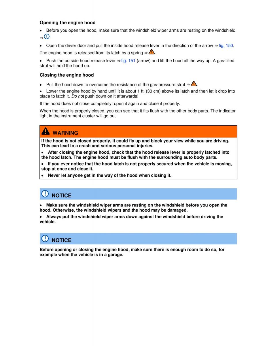 VW Golf VI 6 owners manual / page 231