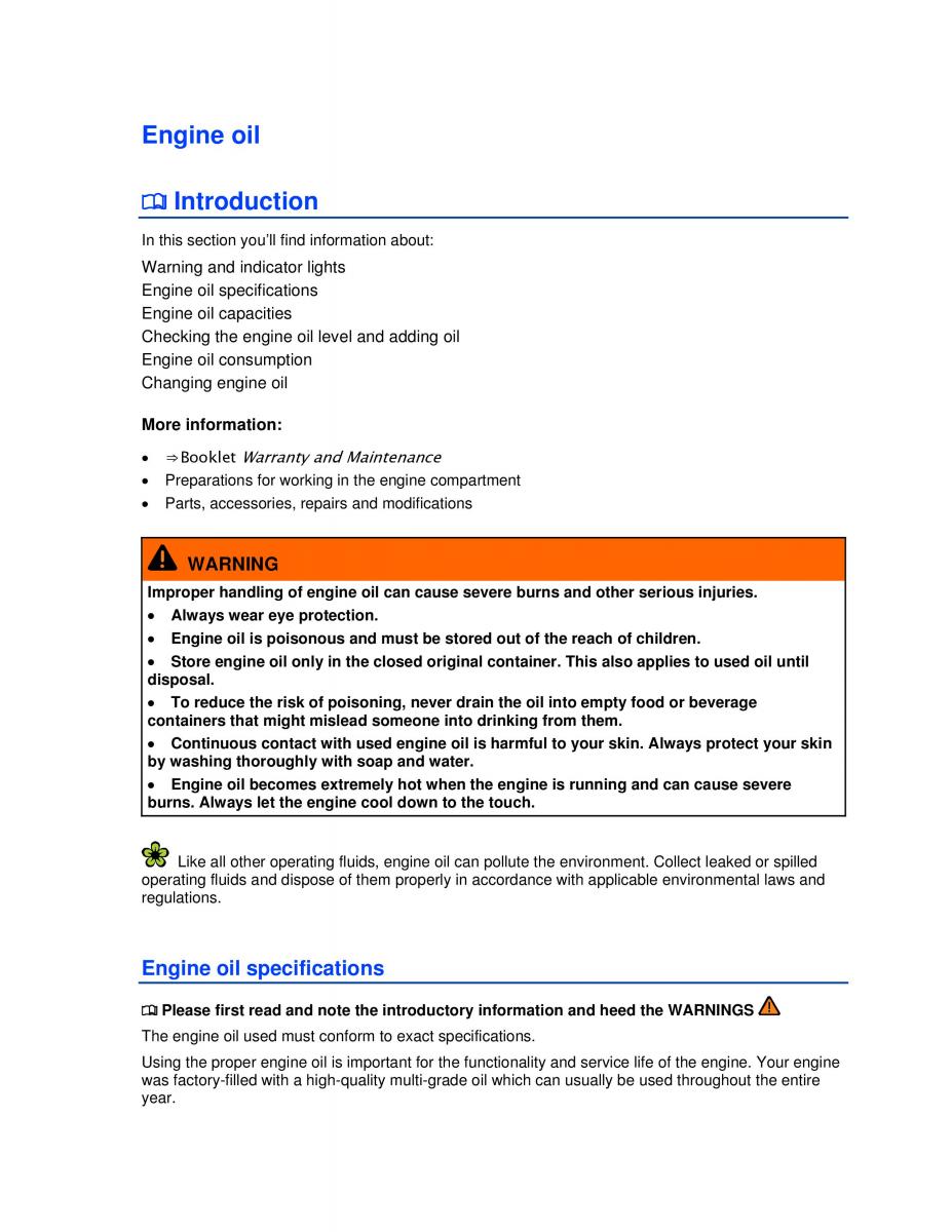 VW Golf VI 6 owners manual / page 232