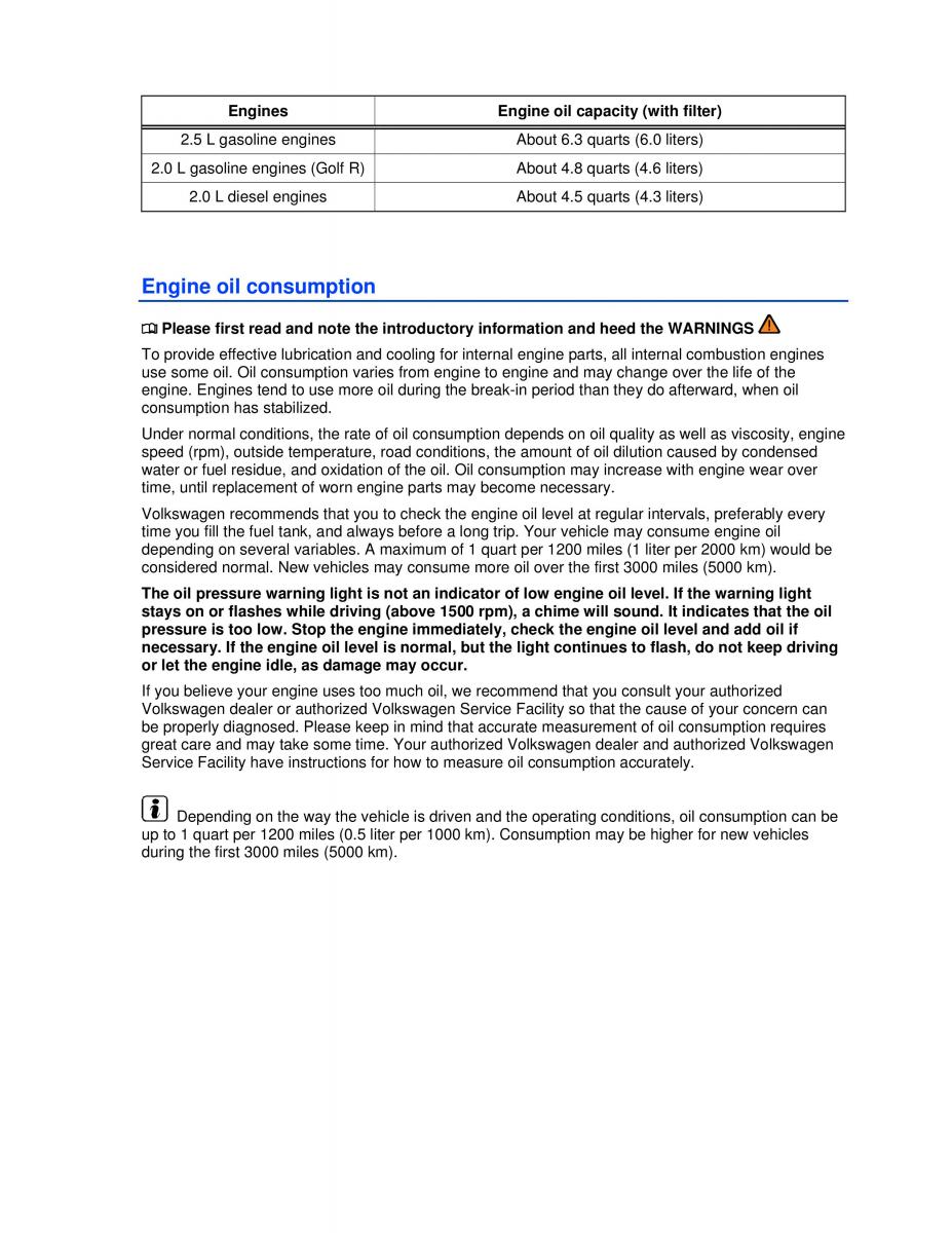 VW Golf VI 6 owners manual / page 234