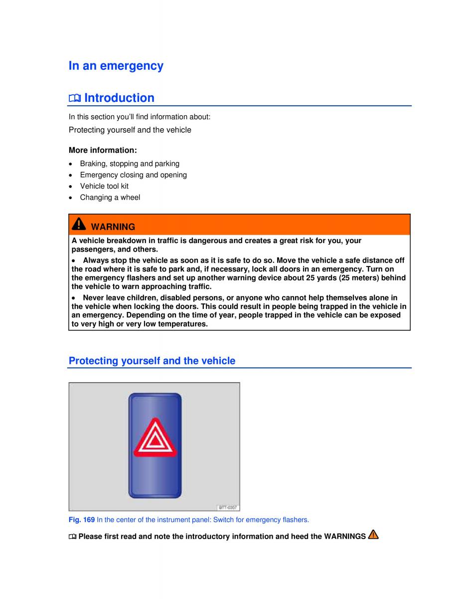 VW Golf VI 6 owners manual page 286 - pdf