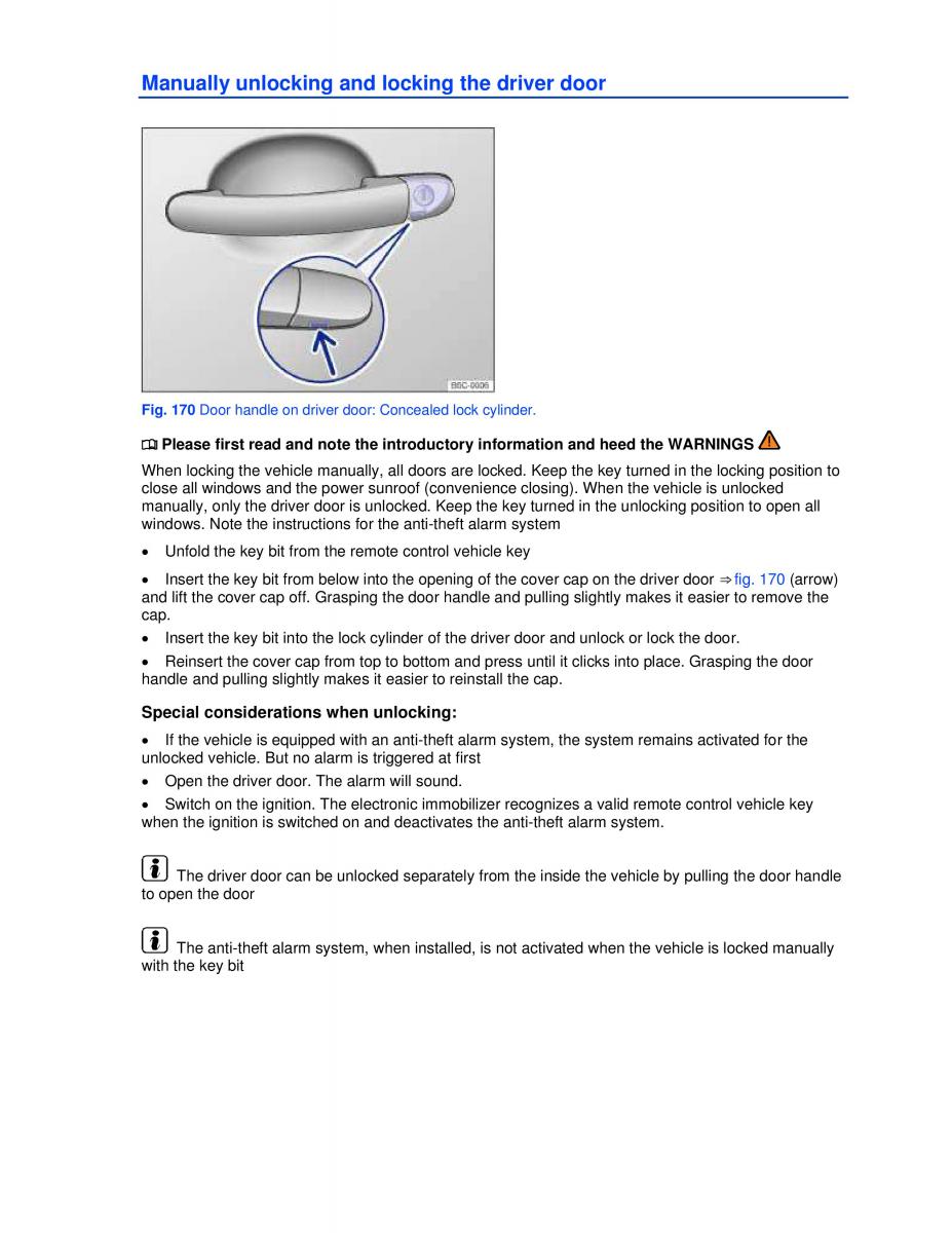 VW Golf VI 6 owners manual page 289 - pdf