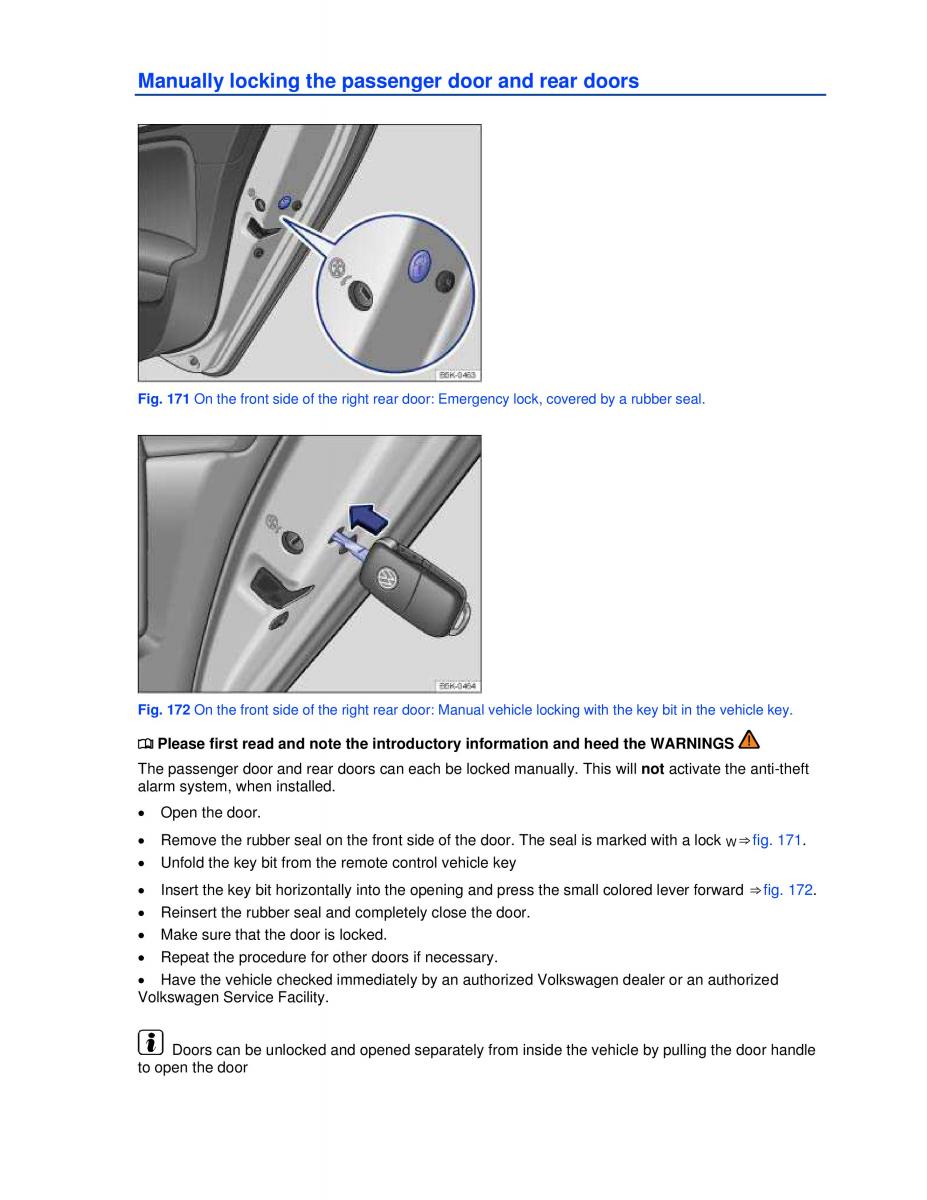 VW Golf VI 6 owners manual / page 290