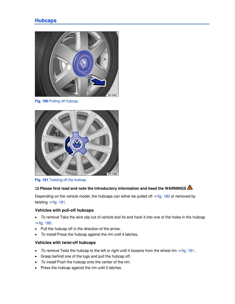 VW Golf VI 6 owners manual / page 299