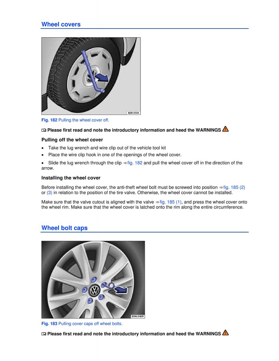 VW Golf VI 6 owners manual / page 300