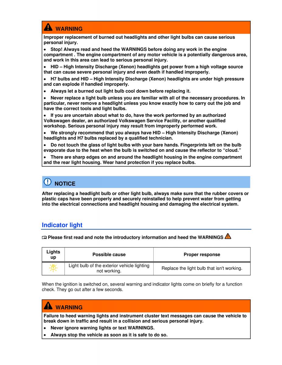 VW Golf VI 6 owners manual / page 308