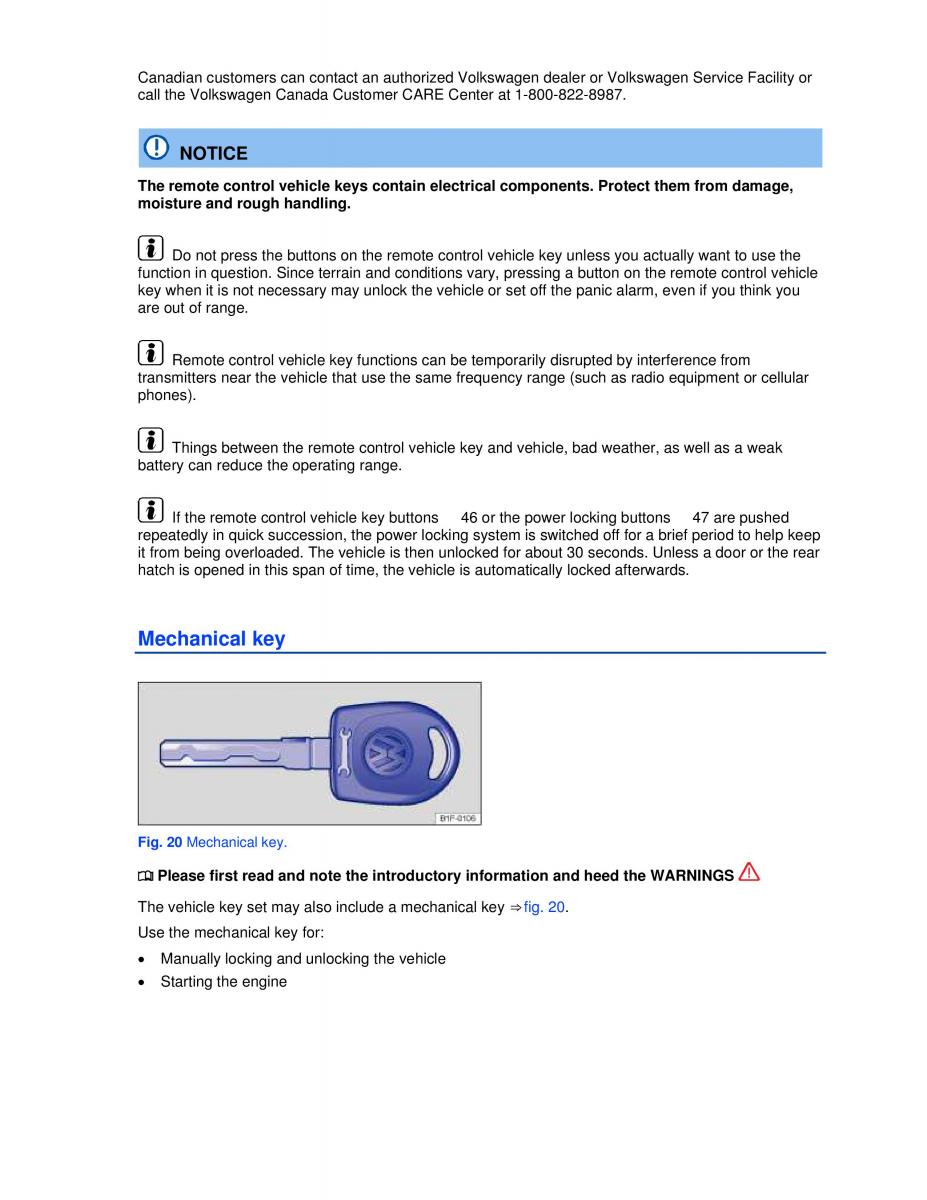 VW Golf VI 6 owners manual / page 34