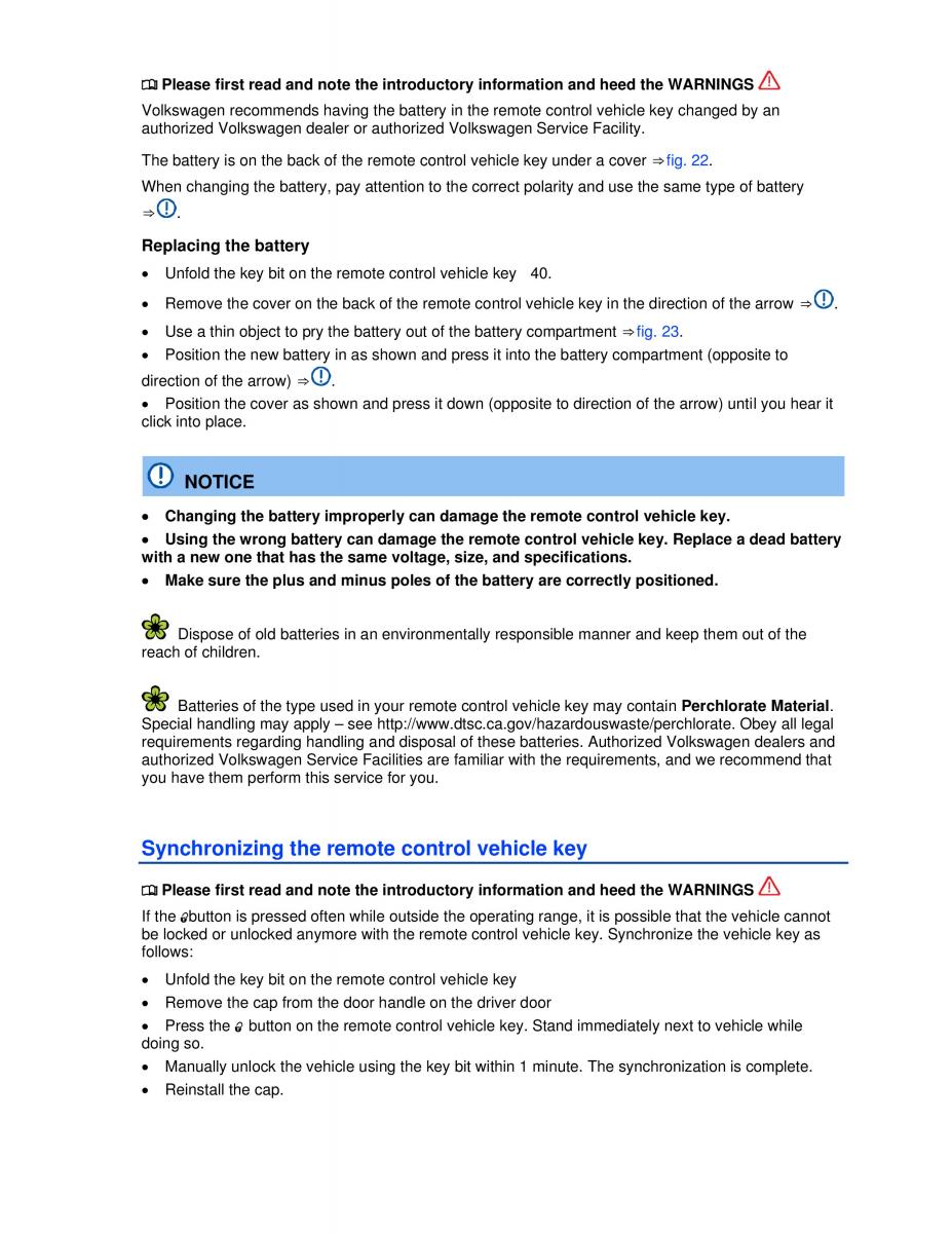 VW Golf VI 6 owners manual / page 36