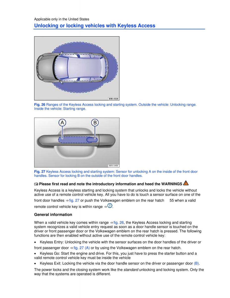 VW Golf VI 6 owners manual / page 41