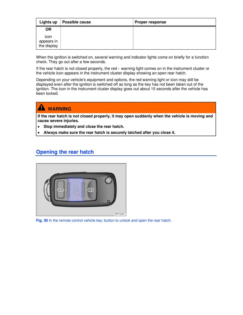 VW Golf VI 6 owners manual / page 48