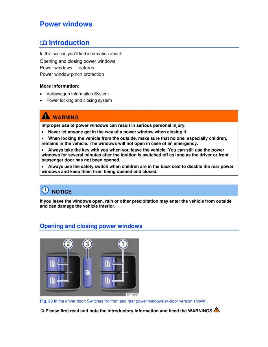 VW Golf VI 6 owners manual page 51 - pdf