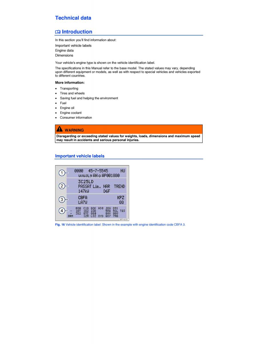 VW Golf VII 7 SportWagen Variant owners manual / page 56