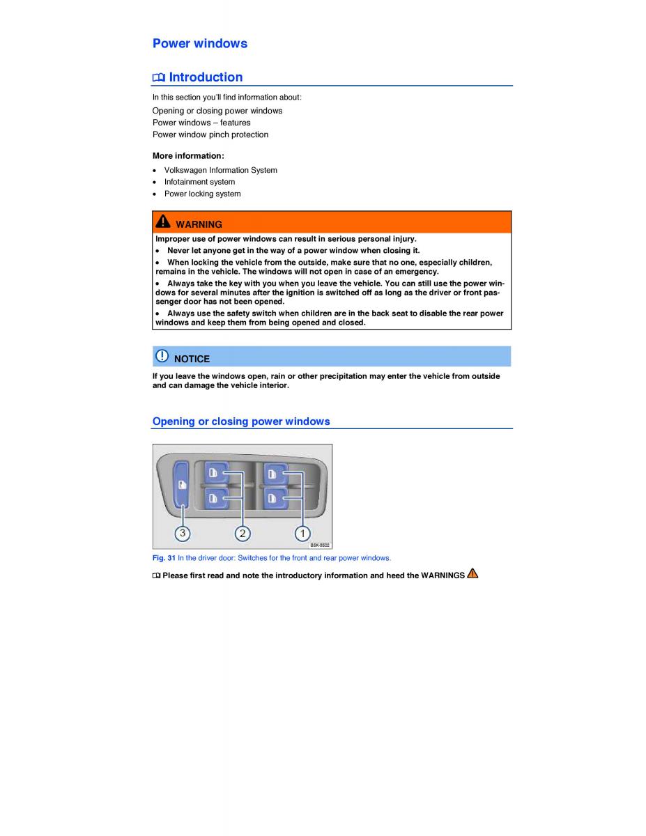 VW Golf VII 7 SportWagen Variant owners manual / page 81