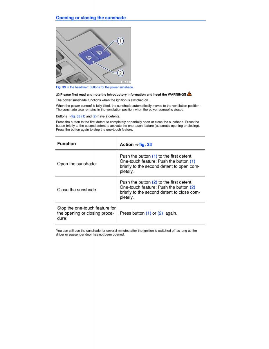 VW Golf VII 7 SportWagen Variant owners manual / page 88