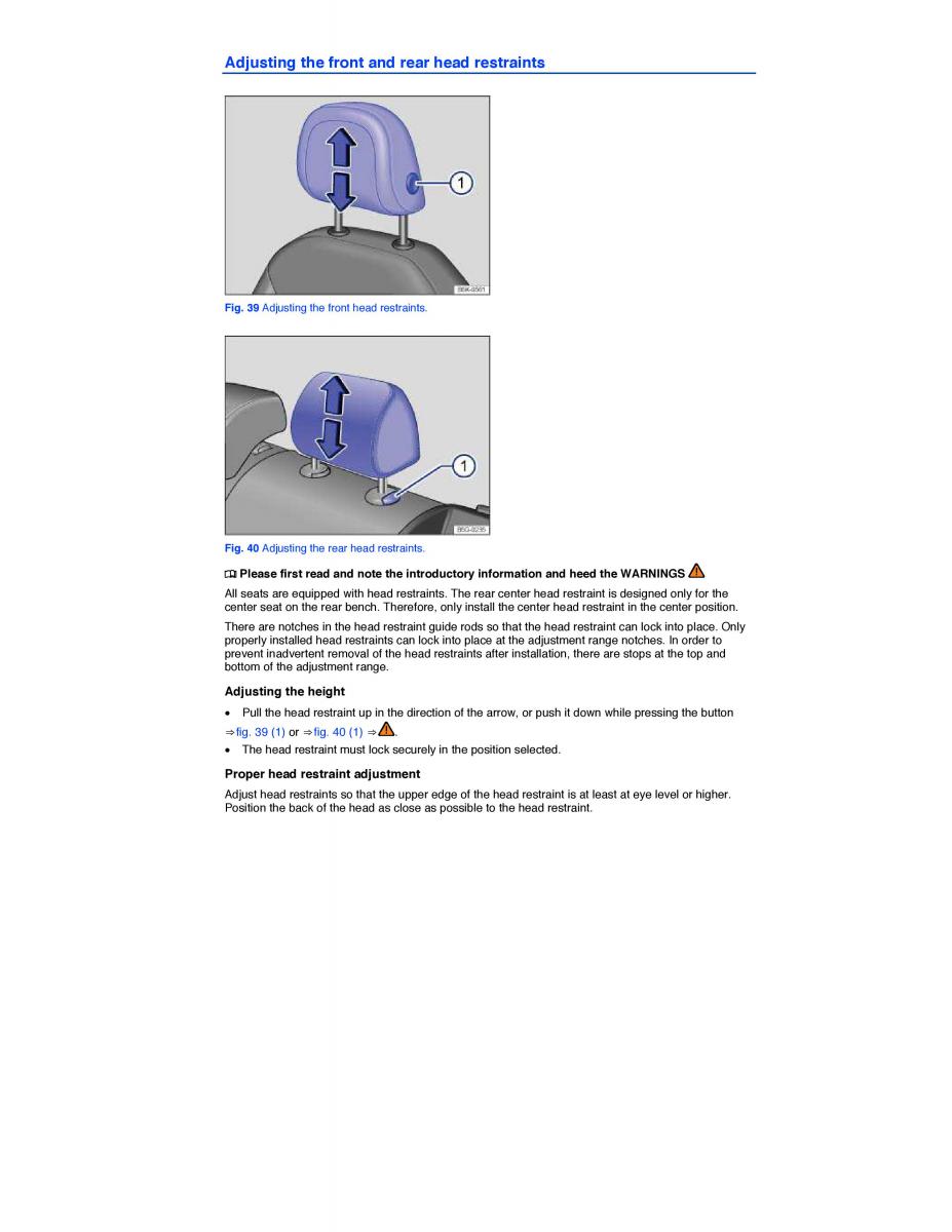 VW Golf VII 7 SportWagen Variant owners manual / page 99