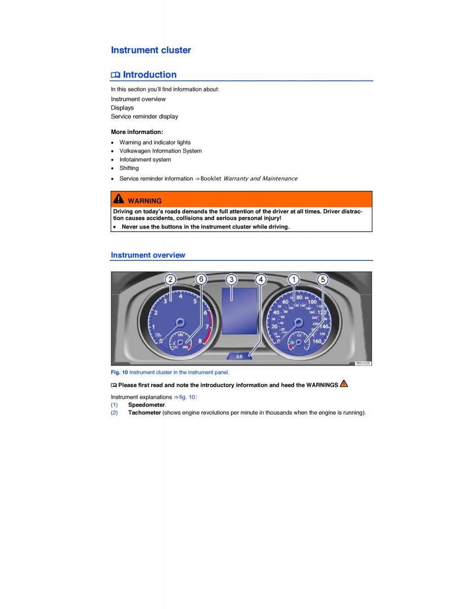 VW Golf VII 7 SportWagen Variant owners manual / page 17