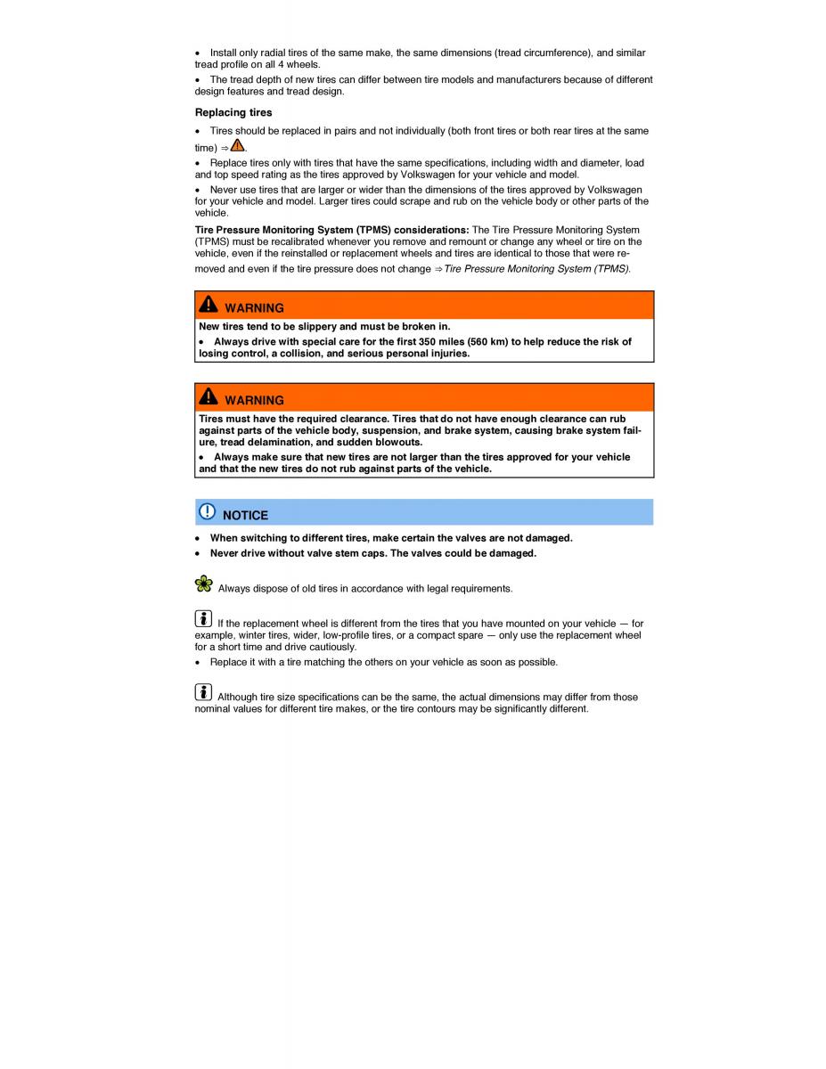 VW Golf VII 7 SportWagen Variant owners manual / page 191