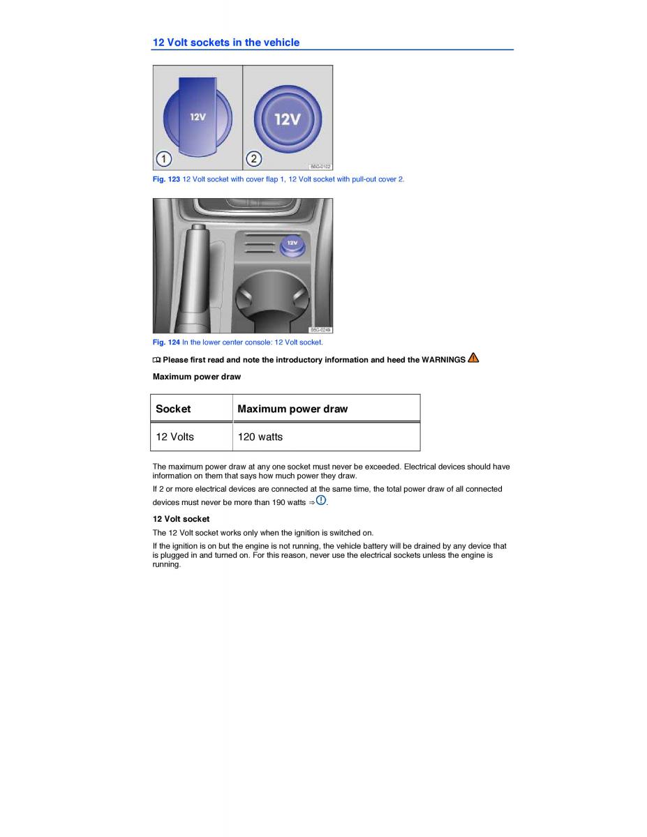 VW Golf VII 7 SportWagen Variant owners manual / page 227