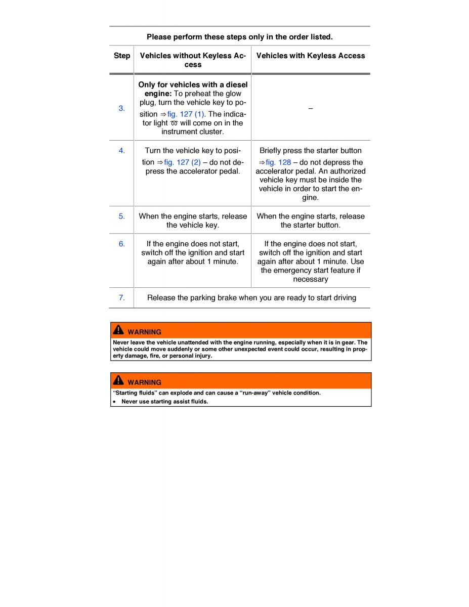 VW Golf VII 7 SportWagen Variant owners manual / page 237