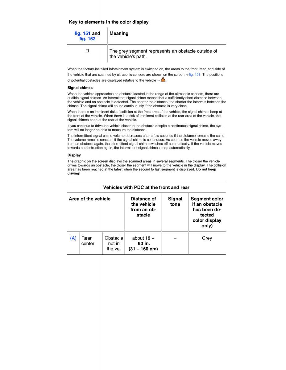 VW Golf VII 7 SportWagen Variant owners manual / page 292