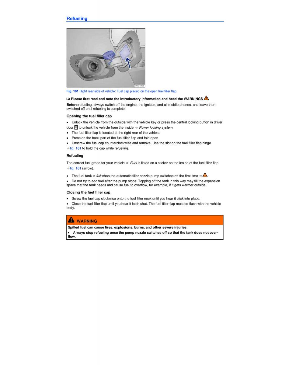 VW Golf VII 7 SportWagen Variant owners manual / page 318