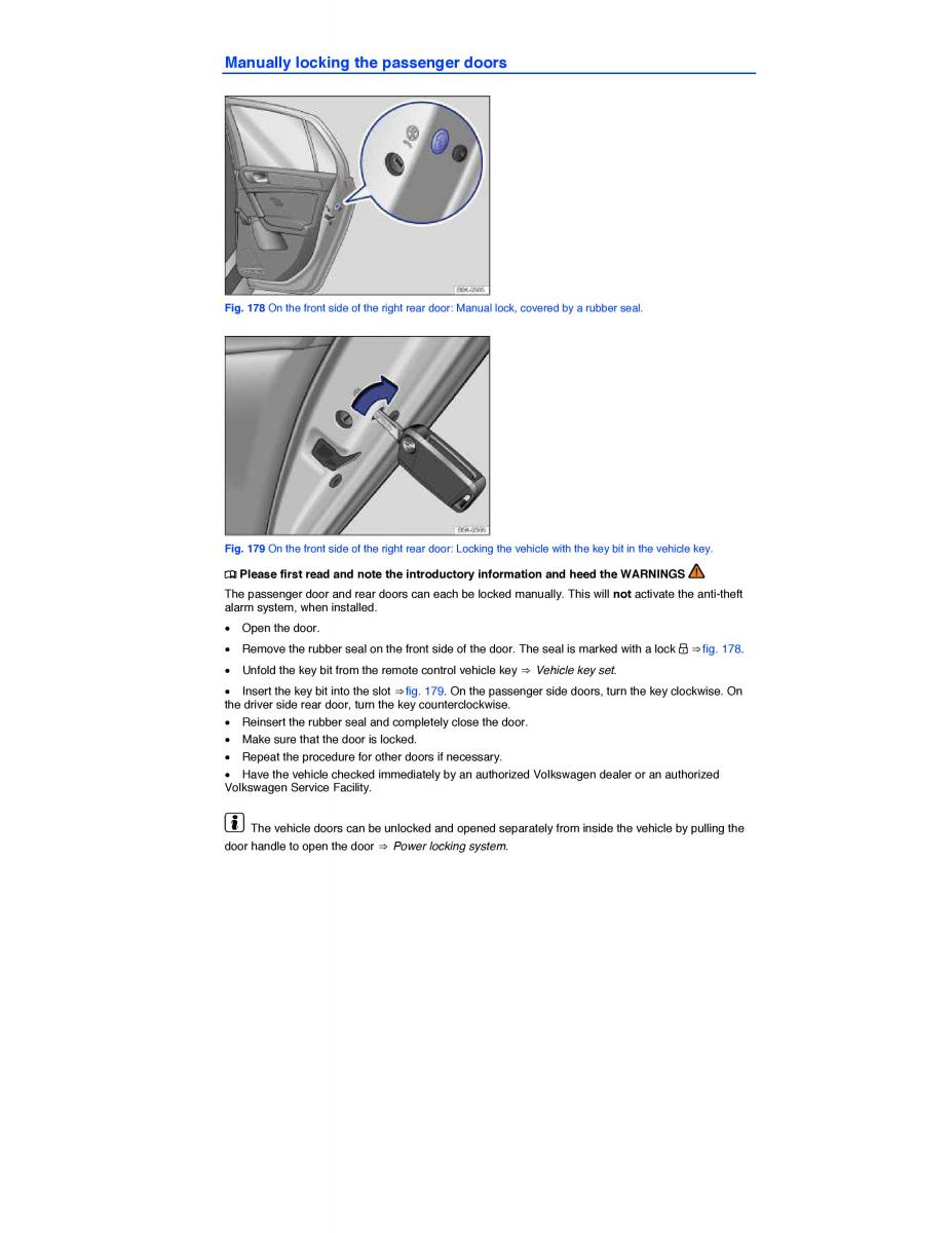 VW Golf VII 7 SportWagen Variant owners manual / page 405