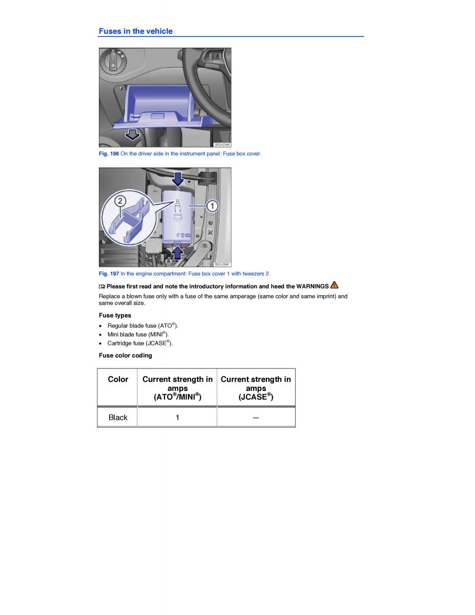 VW Golf VII 7 SportWagen Variant owners manual / page 424