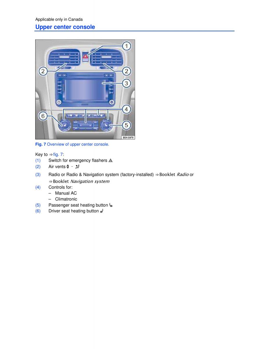 VW Golf VI 6 GTI owners manual / page 8