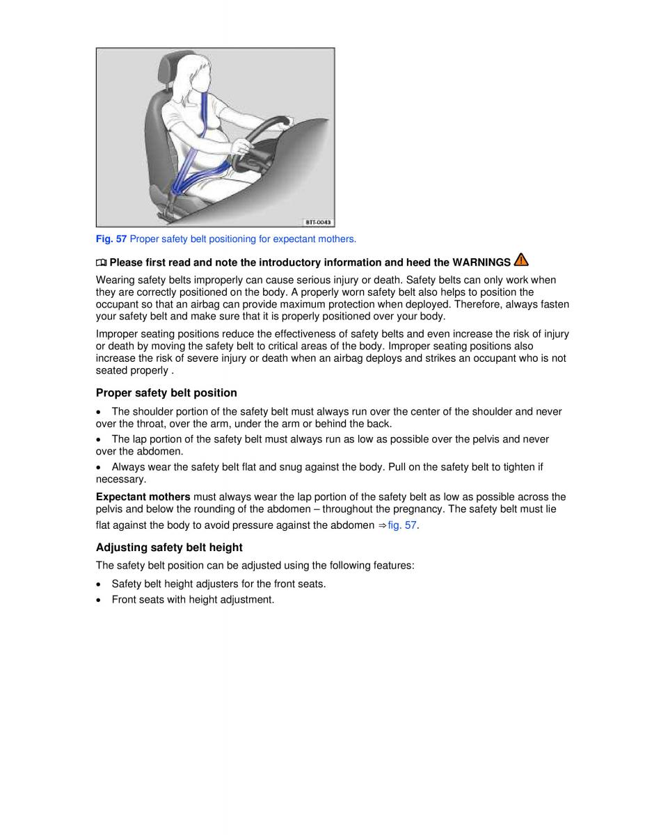 VW Golf VI 6 GTI owners manual / page 84