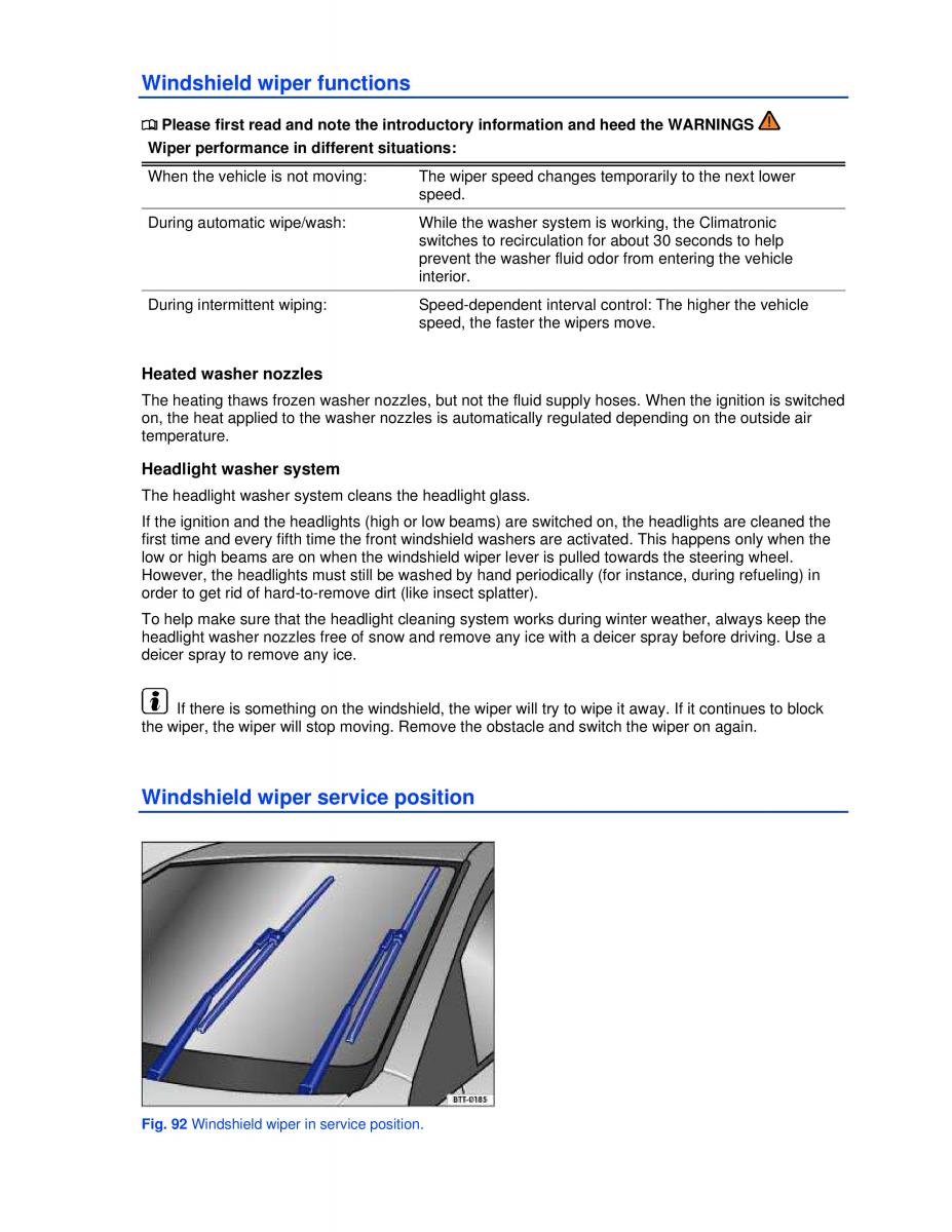 VW Golf VI 6 GTI owners manual / page 105