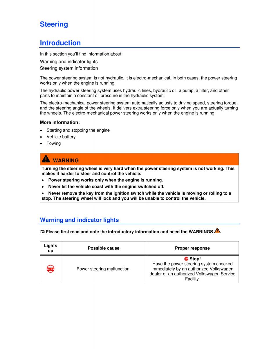 VW Golf VI 6 GTI owners manual / page 191