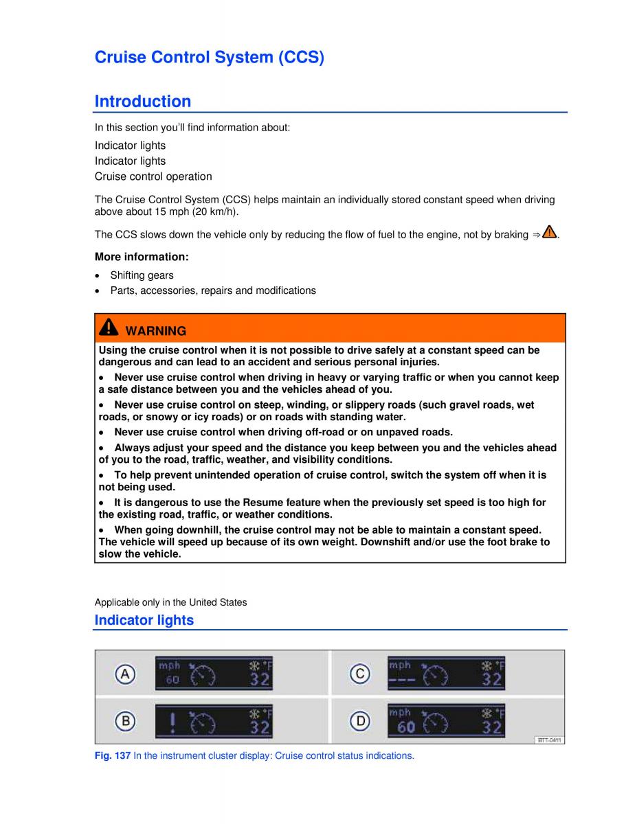 VW Golf VI 6 GTI owners manual / page 196