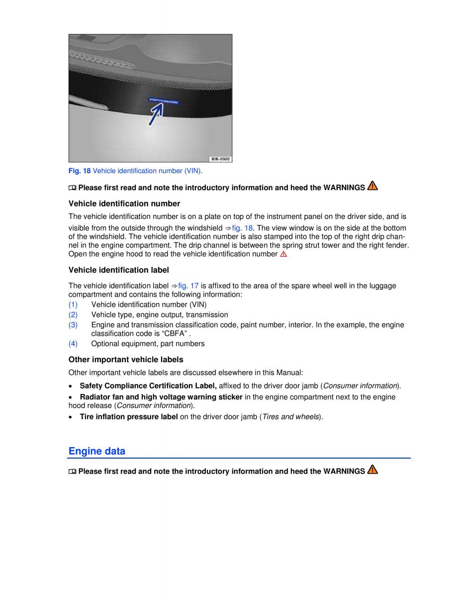 VW Golf VI 6 GTI owners manual / page 31