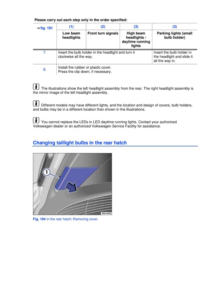 VW Golf VI 6 GTI owners manual / page 310