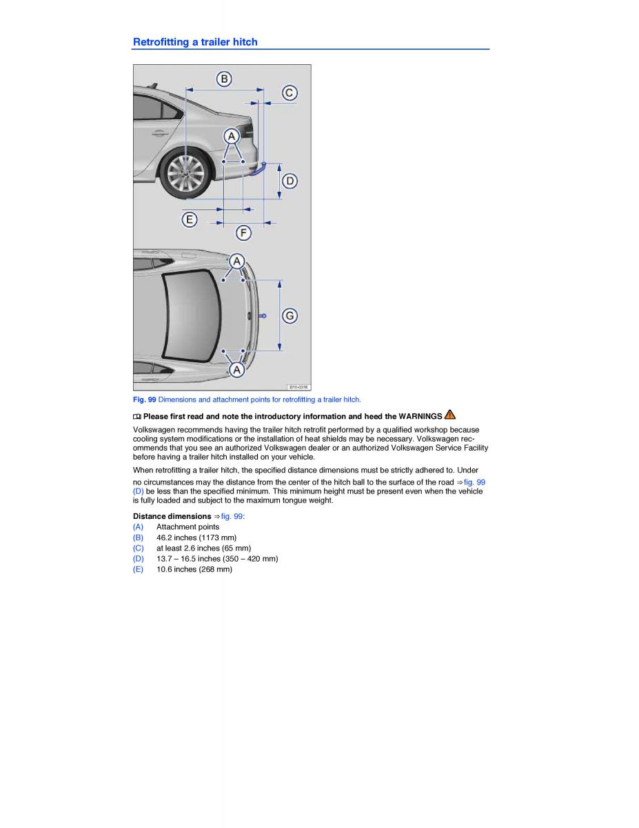 VW Jetta VI 6 owners manual / page 158