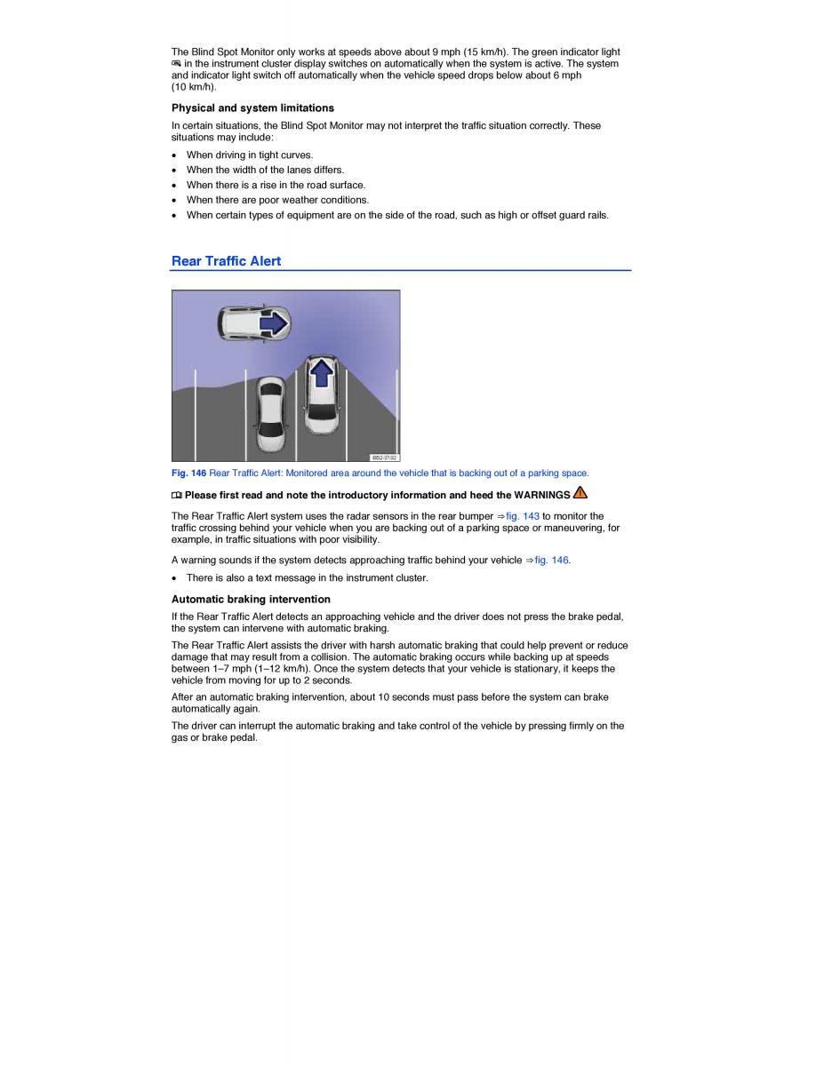 VW Jetta VI 6 owners manual / page 264