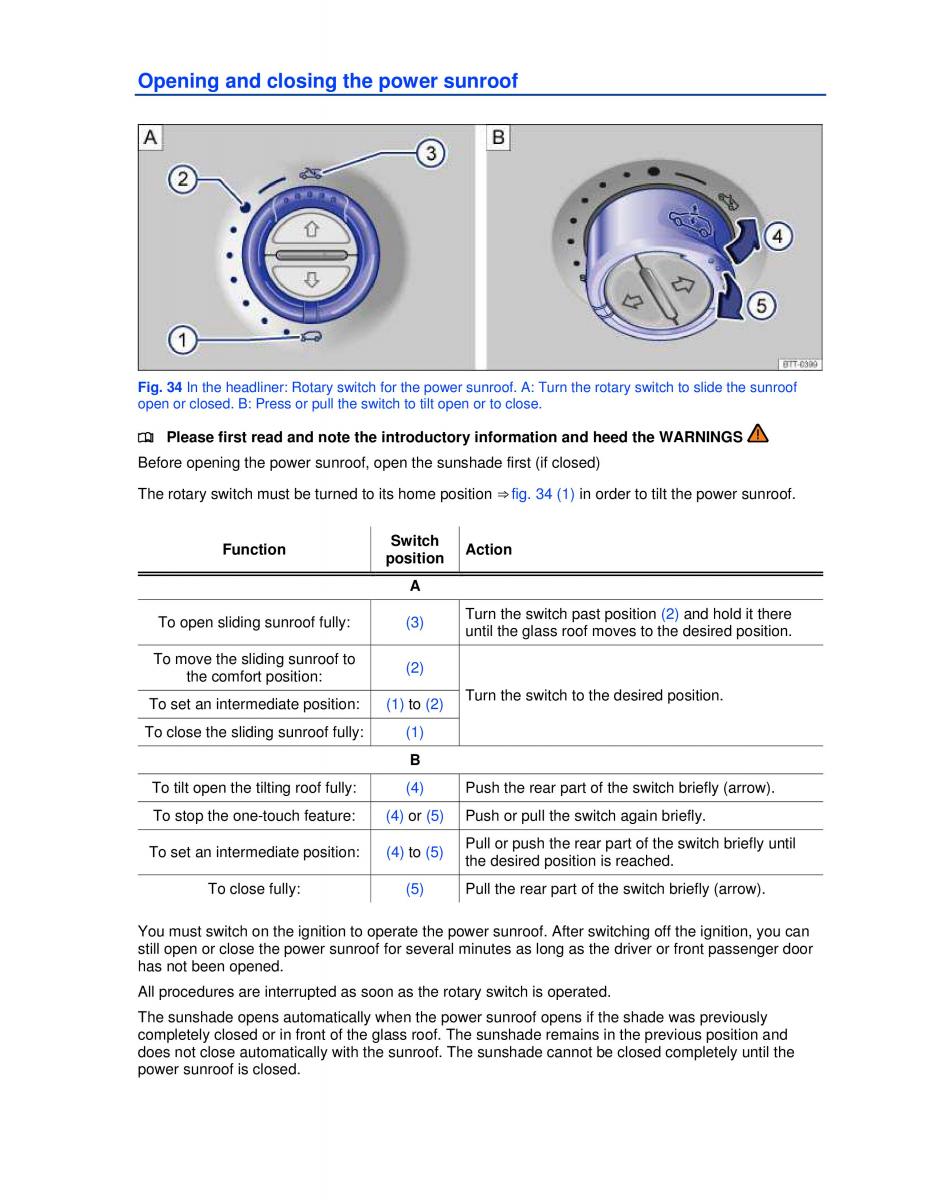 VW Jetta VI SportWagen owners manual / page 58