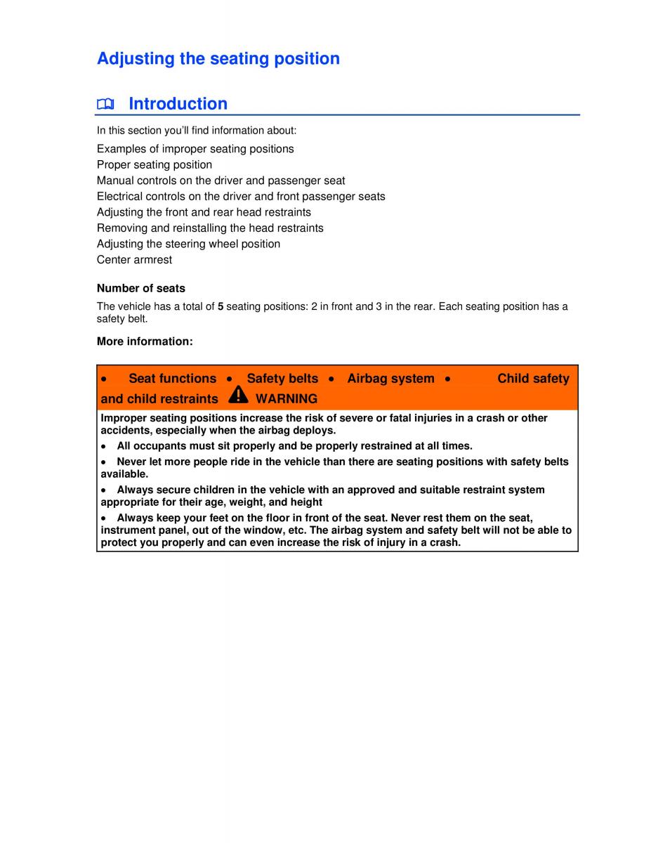 VW Jetta VI SportWagen owners manual / page 62